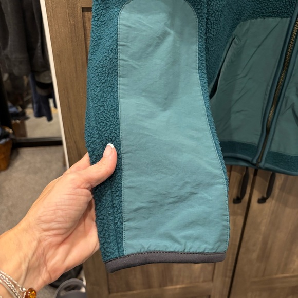 Howler Bros Chisos Fleece Jacket Sherpa Medium Teal - Picture 7 of 12